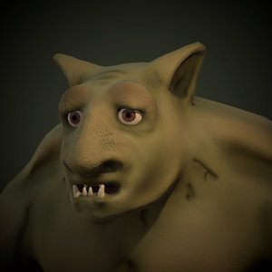 forest troll 3d model