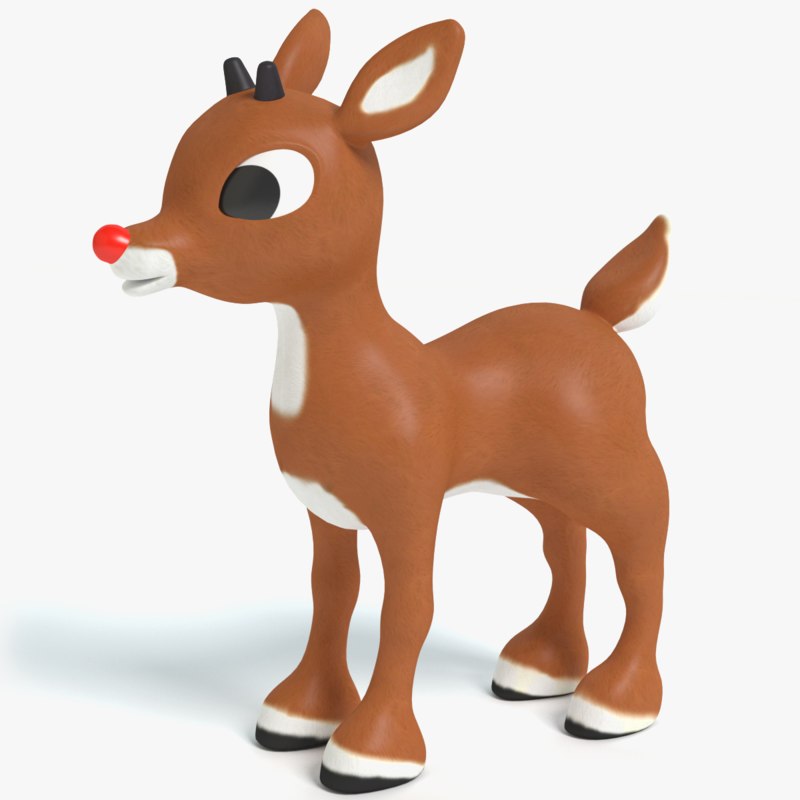 3D Reindeer Template