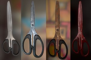 scissor rigged pack 3d dxf