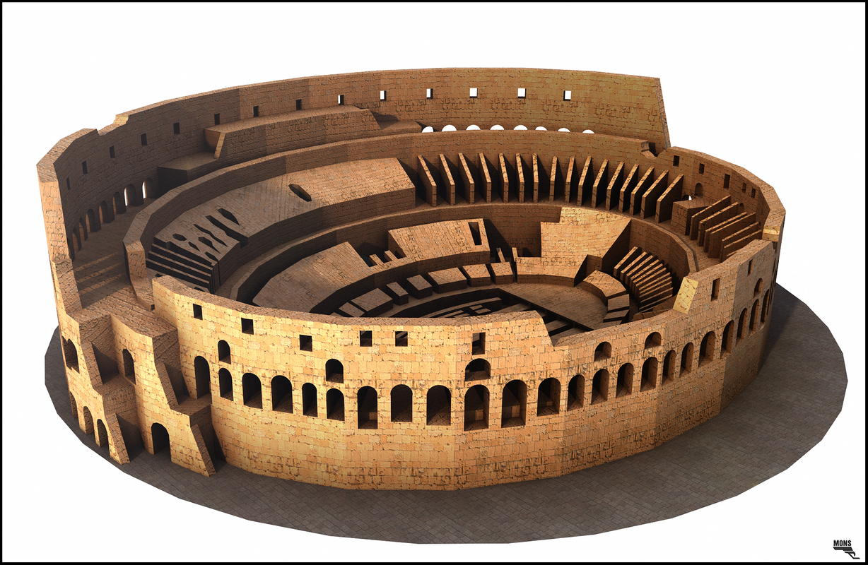 3d model rome colosseum