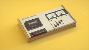 retro music 3d model