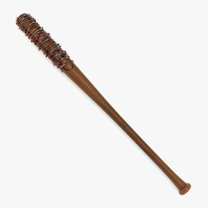 baseball bat barbwire 3d model