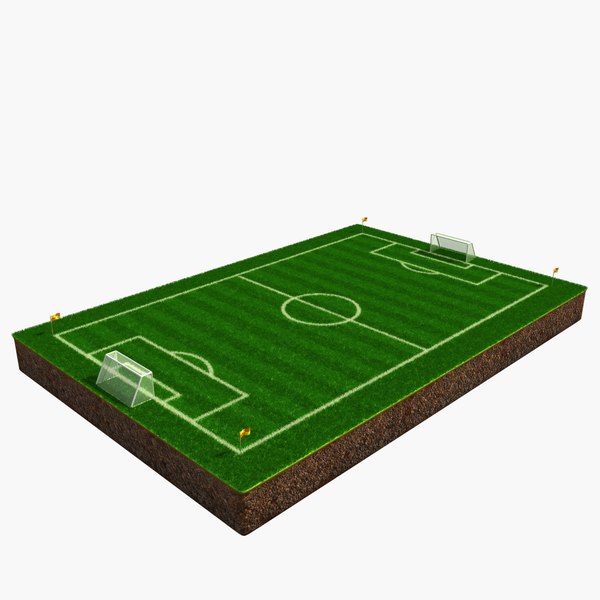 3d soccer field model