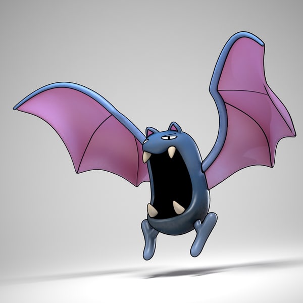 ゴルバットポケモン3dモデル Turbosquid