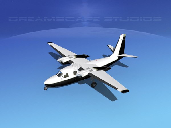 Modello 3d Aero Commander 500 V07 Turbosquid 1088737