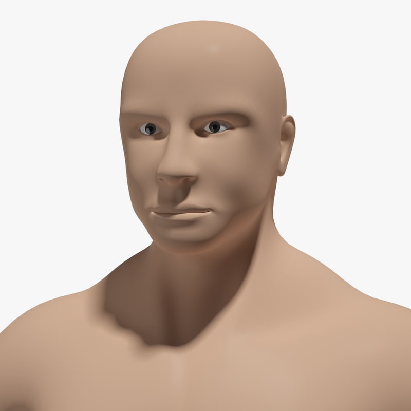 3d model realistic man
