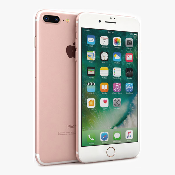 3d Apple Iphone 7 Rose Model