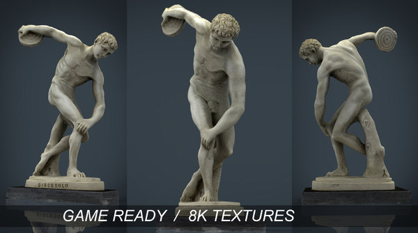 Discobolus Myron 3d Model