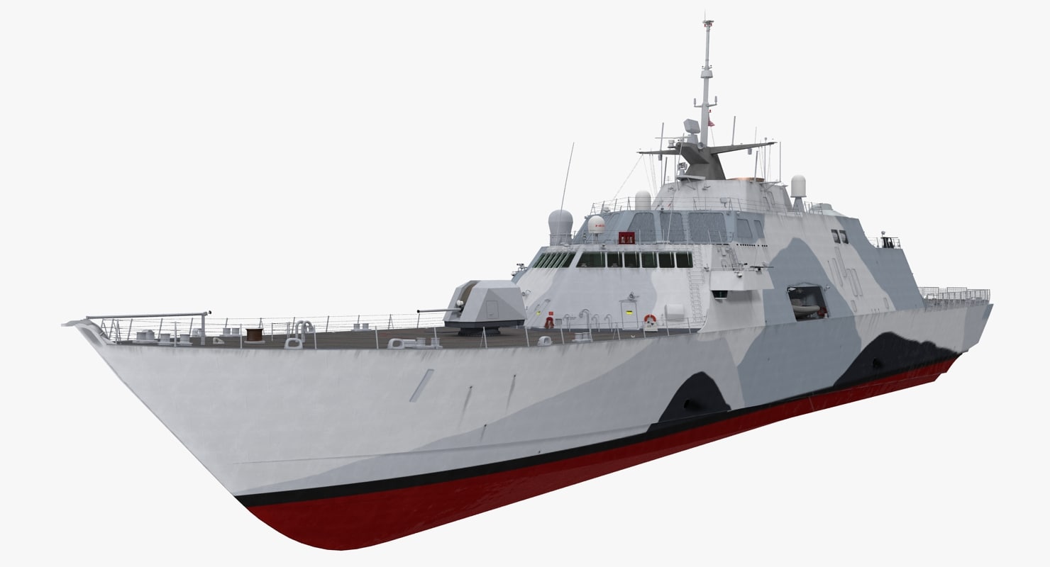 Lcs Cutaway uss freedom lcs-1 rigged 3d model