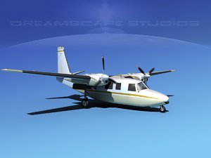 3d propellers aero commander 560 model