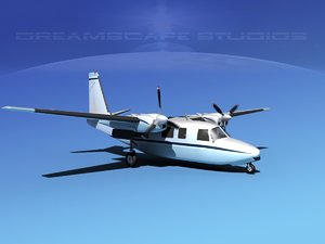 propellers aero commander 560 3d model
