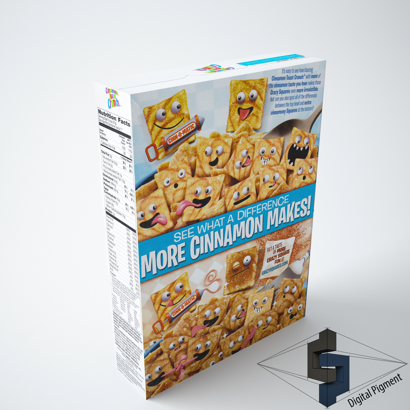 3d Cinnamon Toast Crunch Model