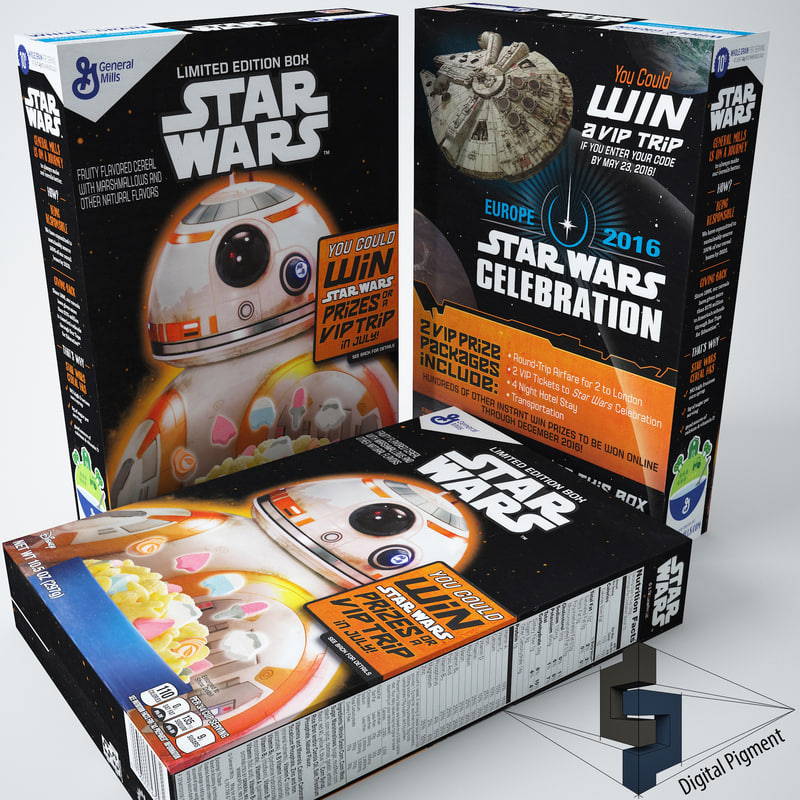 star wars cereal box toys