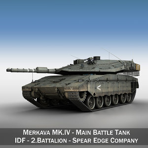 merkava iv - battle tank 3d 3ds