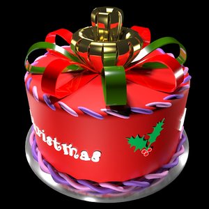 3d christmas cake