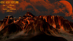 3d model volcano