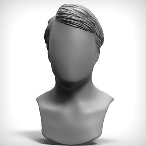 3d obj expressive hairstyle