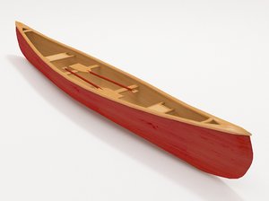 canoe 3d model