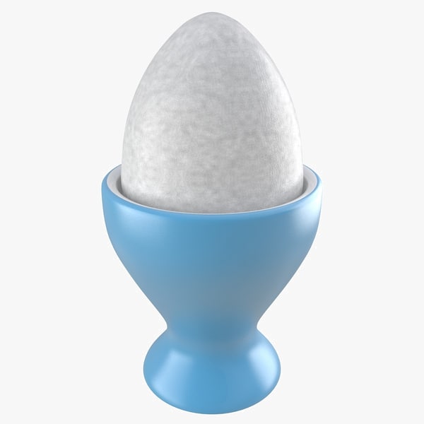 soft boiled egg white 3d model
