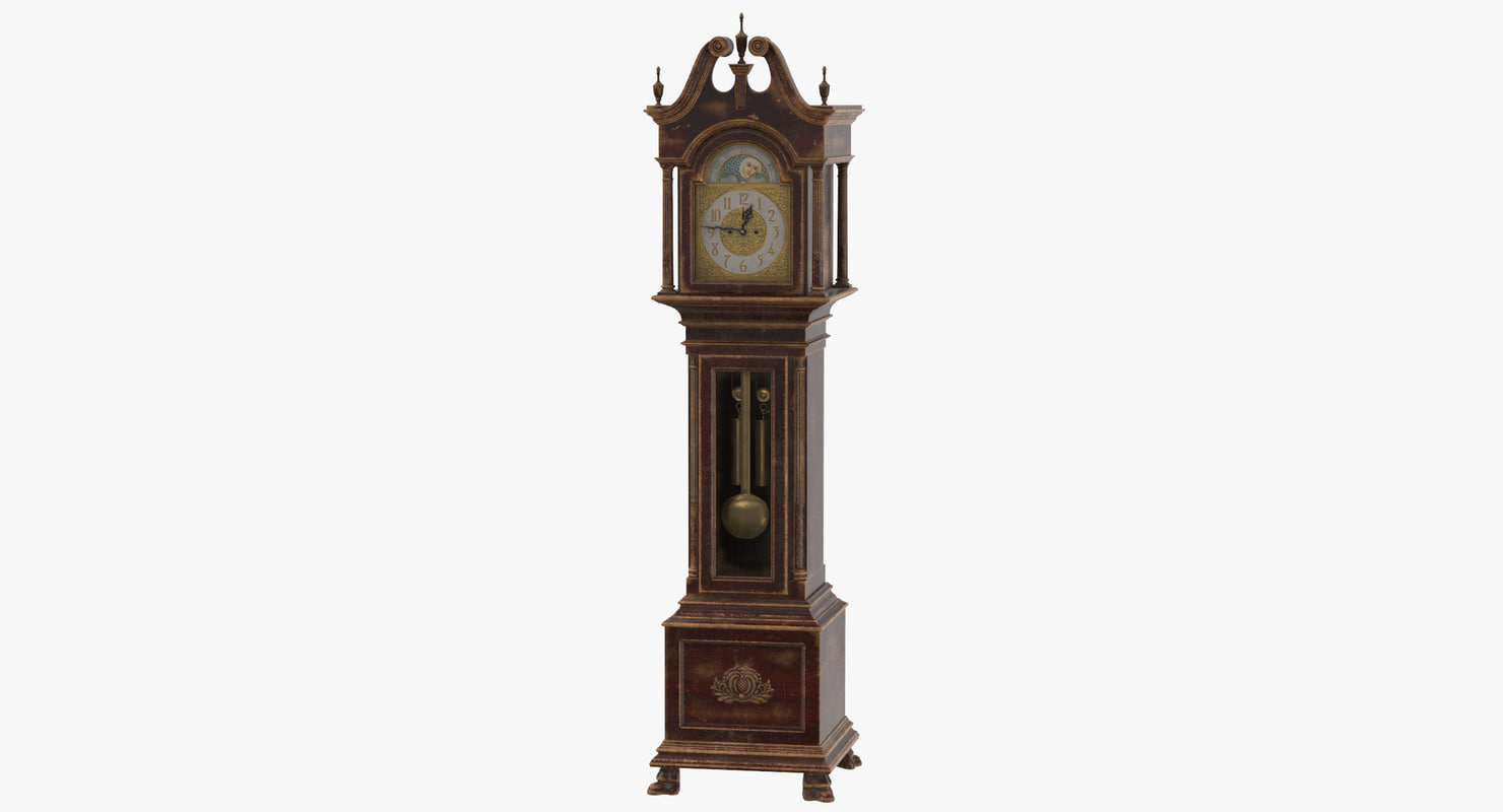 creepy grandfather clock 01 max