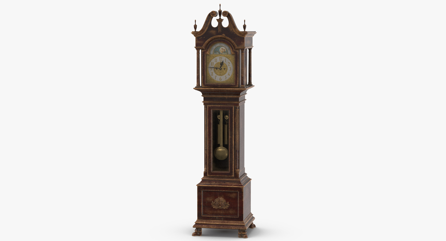 creepy grandfather clock 01 max