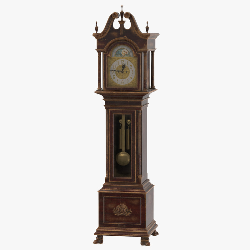 creepy grandfather clock 01 max