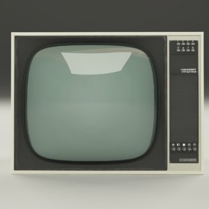 retro tv 3d model