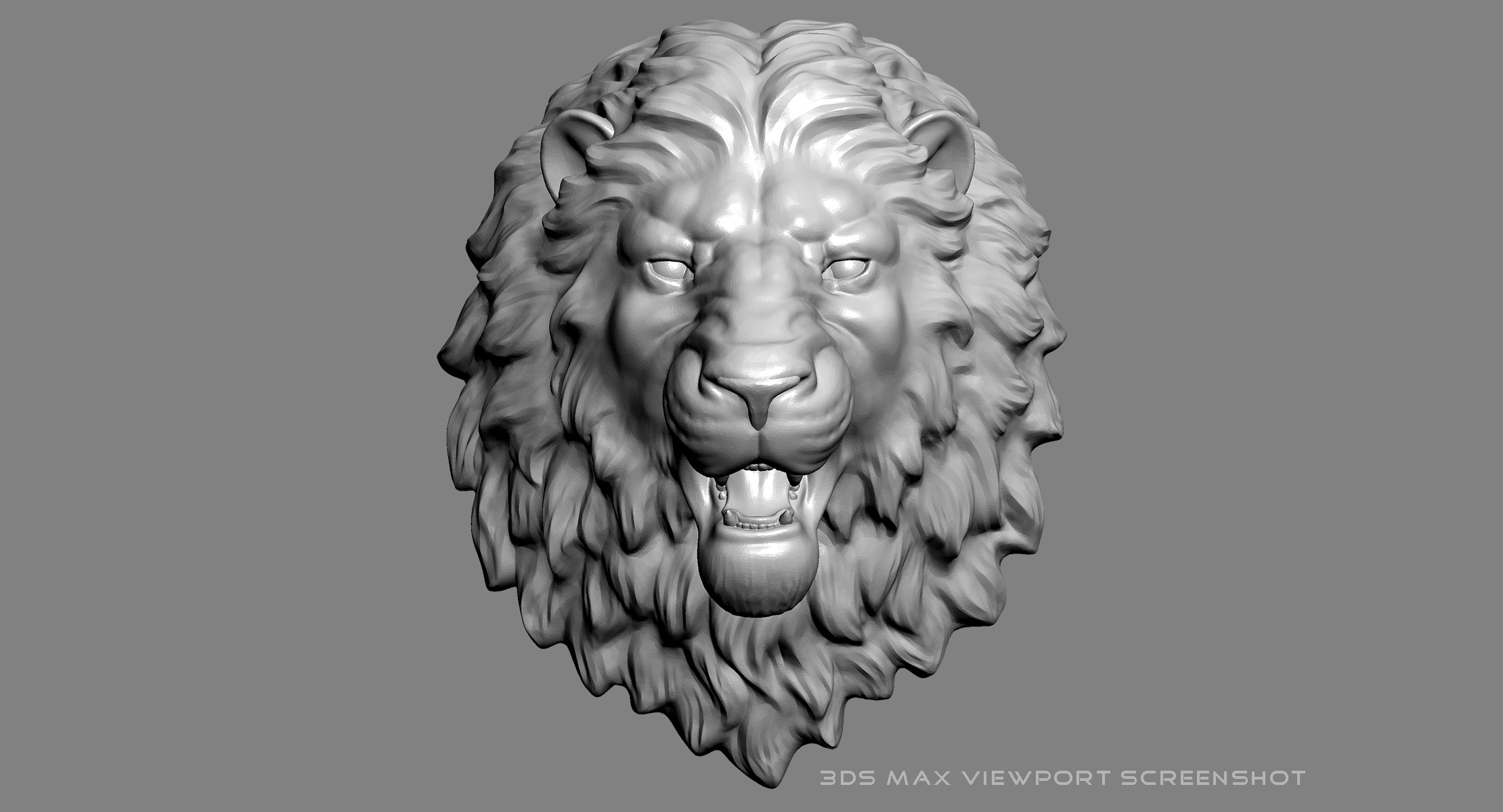 lion head 3d model