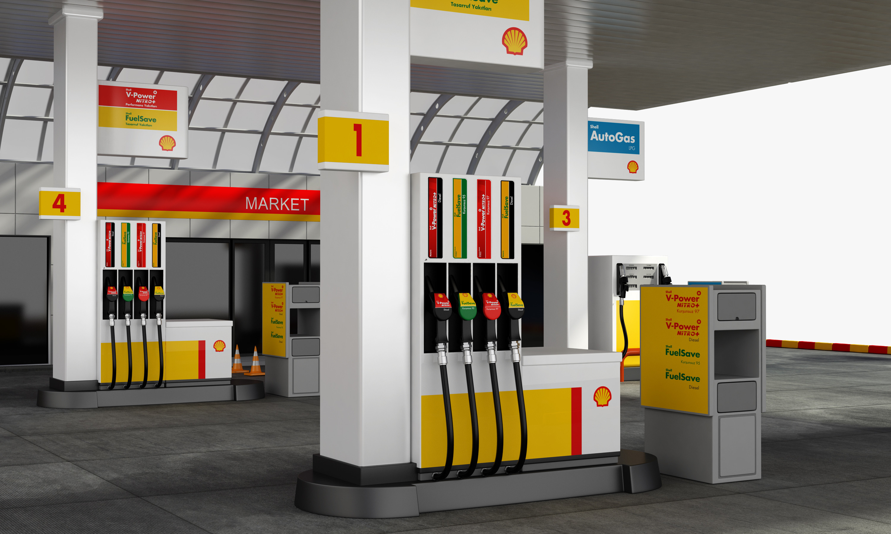 shell gas station