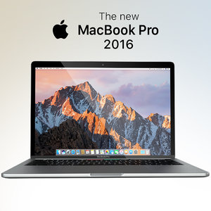 3d model apple macbook pro 2016