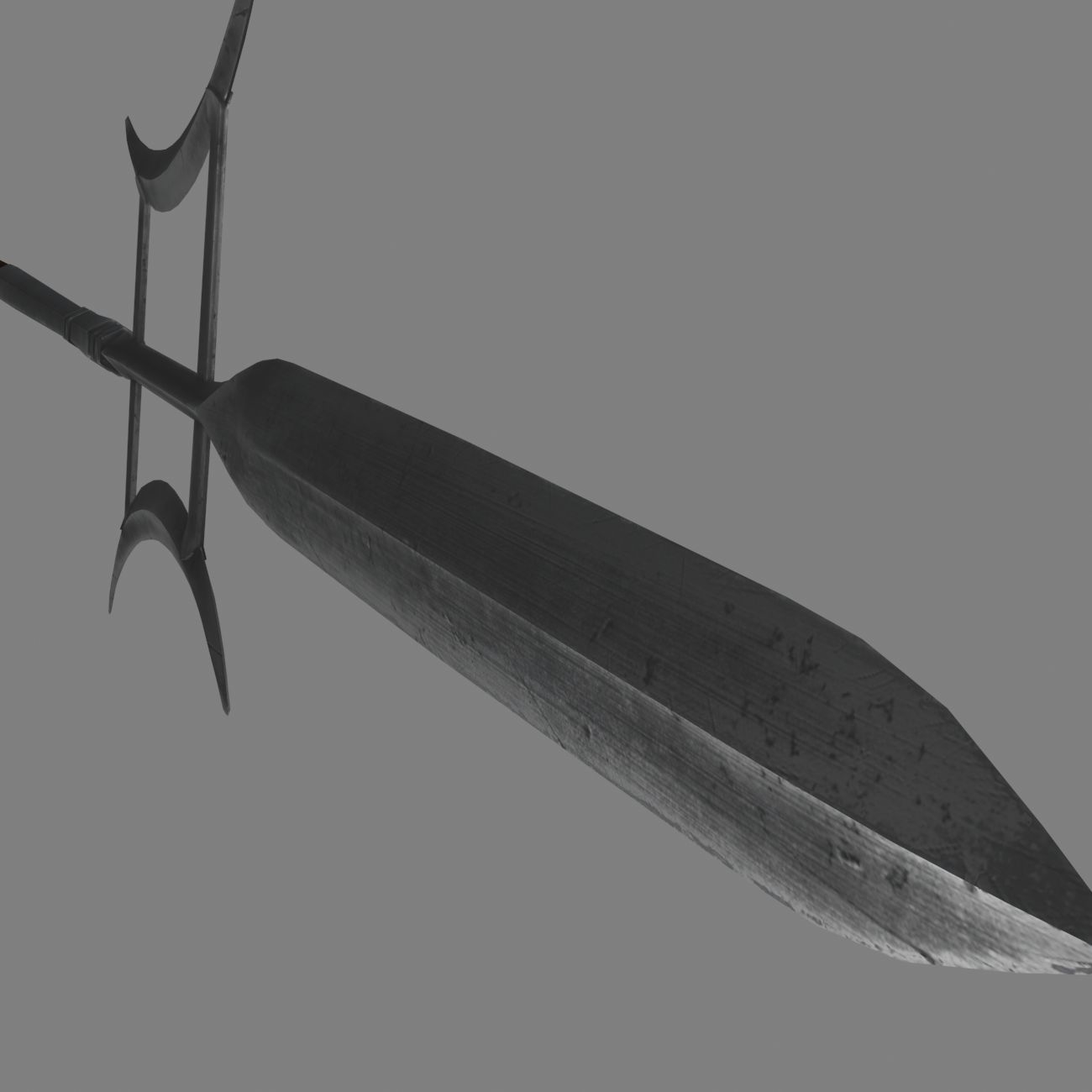 3d model old chinese halberd