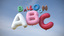 3d model balloons inflated letters