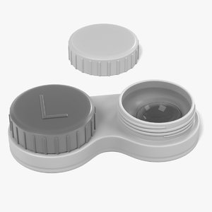 3d contact lenses case model
