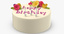 birthday cake candles 02 obj
