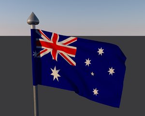 flag australia c4d