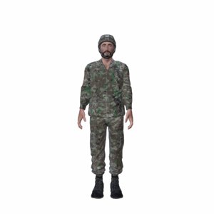 syrian soldier army 3d 3ds