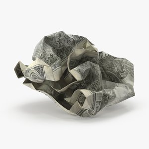 dollar bill crumpled ball max