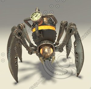 mechanical spider 3d model