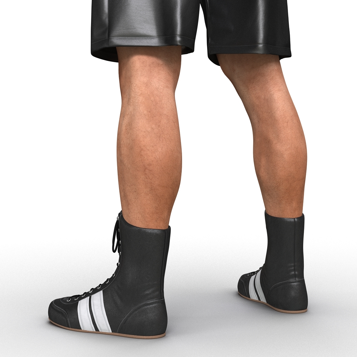 adult boxer man 2 3d model