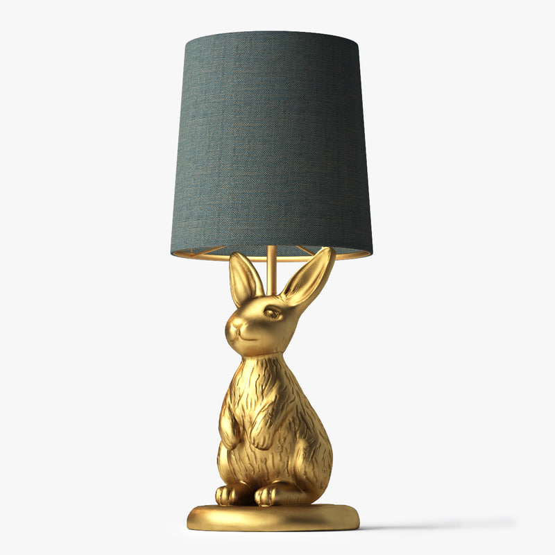 3d Model Emily Meritt Brass Bunny Pottery Barn Teen The Emily Meritt Brass Bunny Table Lamp