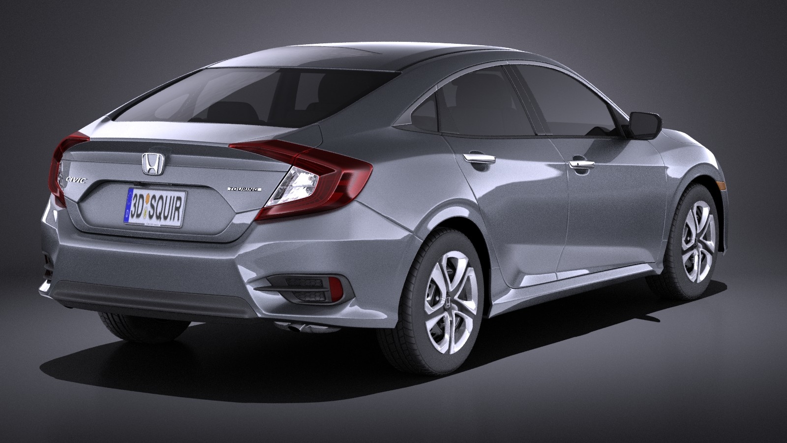 本田思域轿车lx 2017 vray3d模型