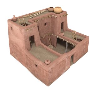 3d model desert house