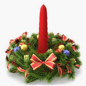 3d max christmas wreath
