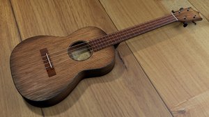 3d ukulele strings model