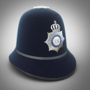 police hat 3d max