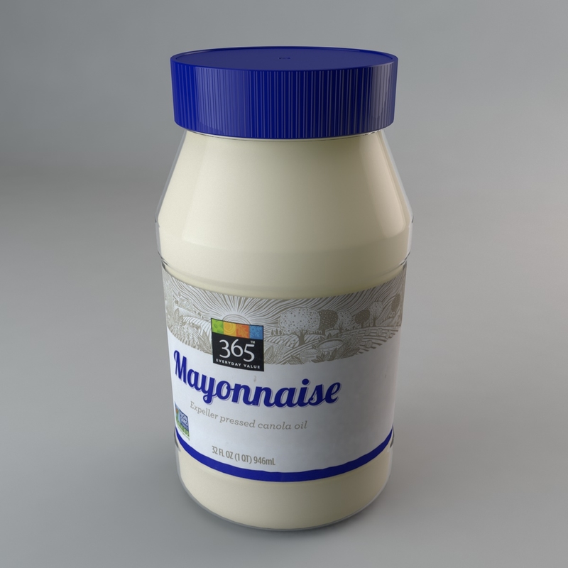 mayonnaise jar mayo c4d