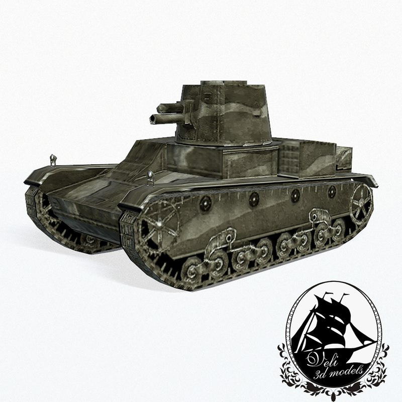 3d max vickers 6ton tank e