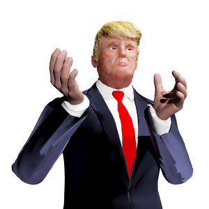 donald trump 3d max