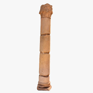 3d model of column ancient roman