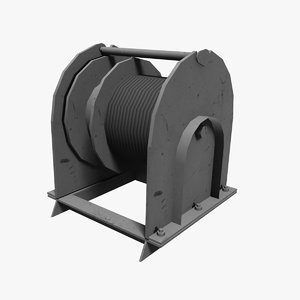 ship winch 3d 3ds